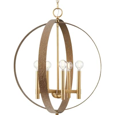 Progress Lighting P400391 Allegheny 5 Light 22" Wide Globe Chandelier