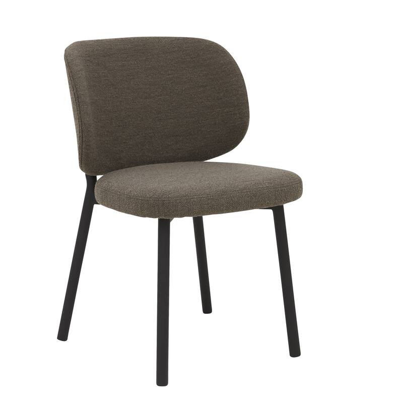 Rye Studio Boucle Chairs with Black Steel Legs, Set of 2