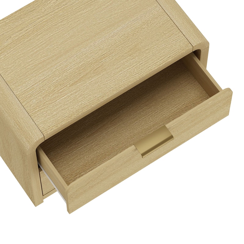 Manhattan Comfort Grace Modern Nightstand with 4 Drawers Set of 2