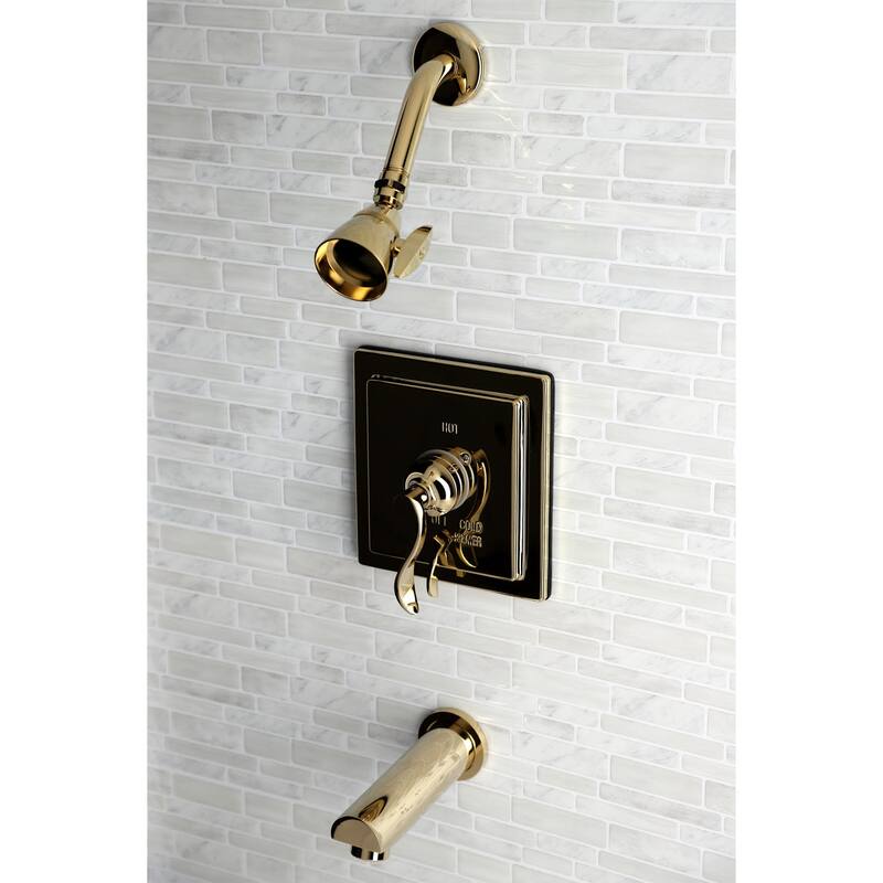 Kingston Brass Tub and Shower Trim Package with 1.8 GPM Single
