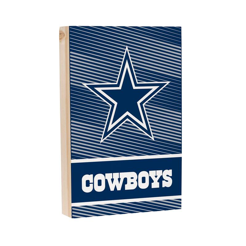 Dallas Cowboys Wooden Tabletop Mantel Shelf Sign