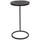 preview thumbnail 4 of 2, 24" Black Modern Style Solid Round Accent Table