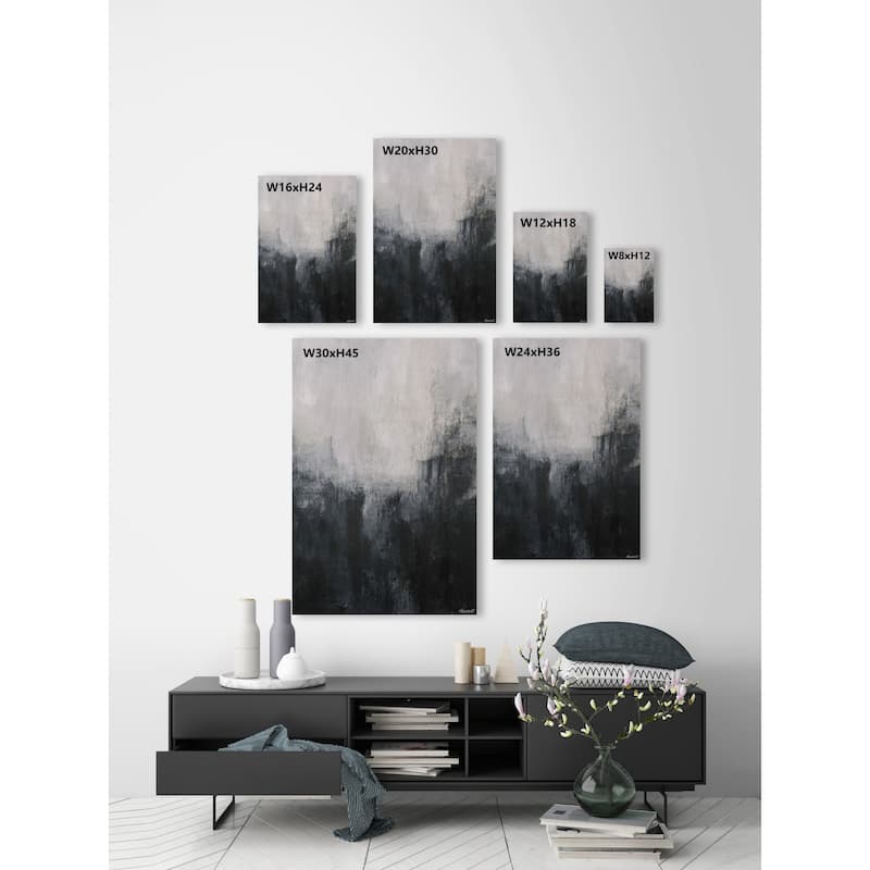 Faded Print on Wrapped Canvas