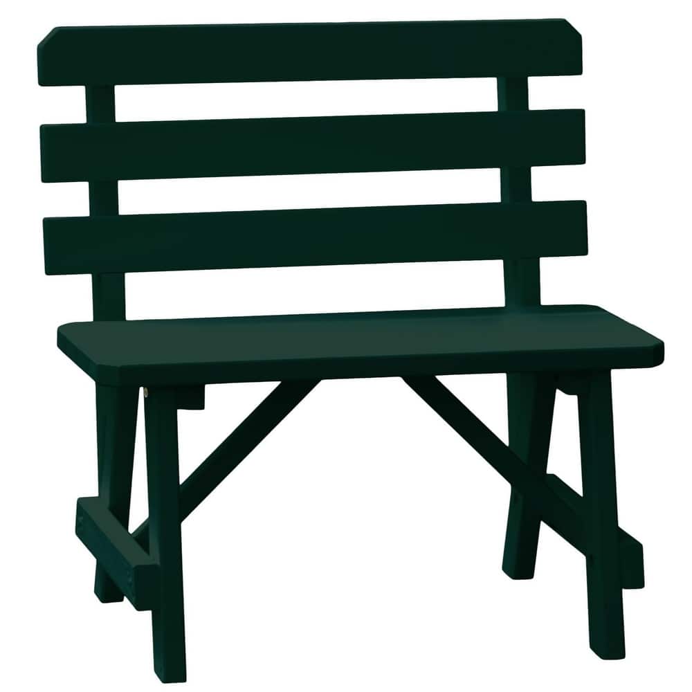 Pine 3' Traditional Backed Bench