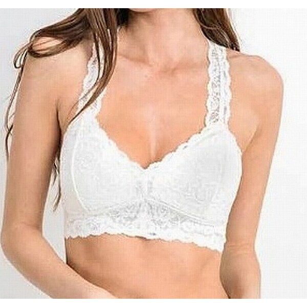 white padded bralette
