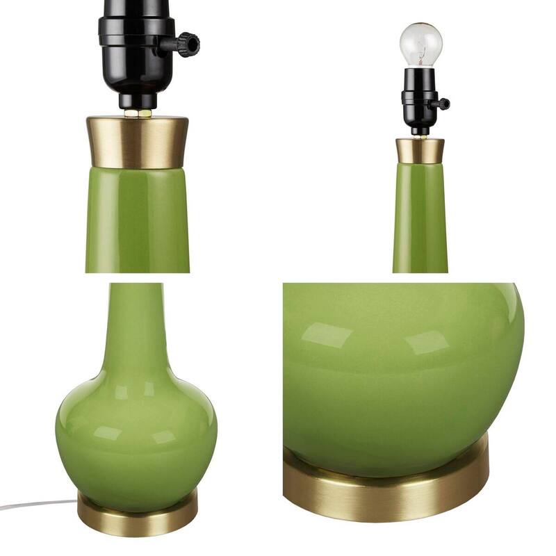 Ceramic Genie Table Lamp Modern Bedside Lighting for Bedroom Living Room