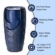 preview thumbnail 87 of 150, Glitzhome Oversized LED Lighted Ceramic Pot Floor Fountains for Outdoor Garden