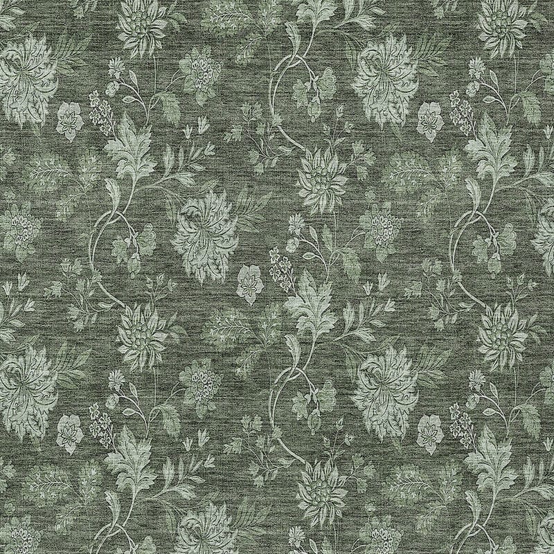 HomeRoots Floral Transitional Rectangle Outdoor Rug
