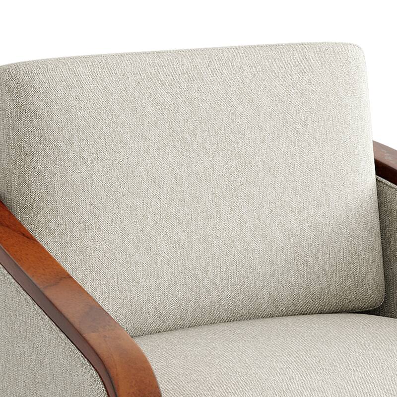 Modern Upholstered Swivel Accent Chair Set of 2