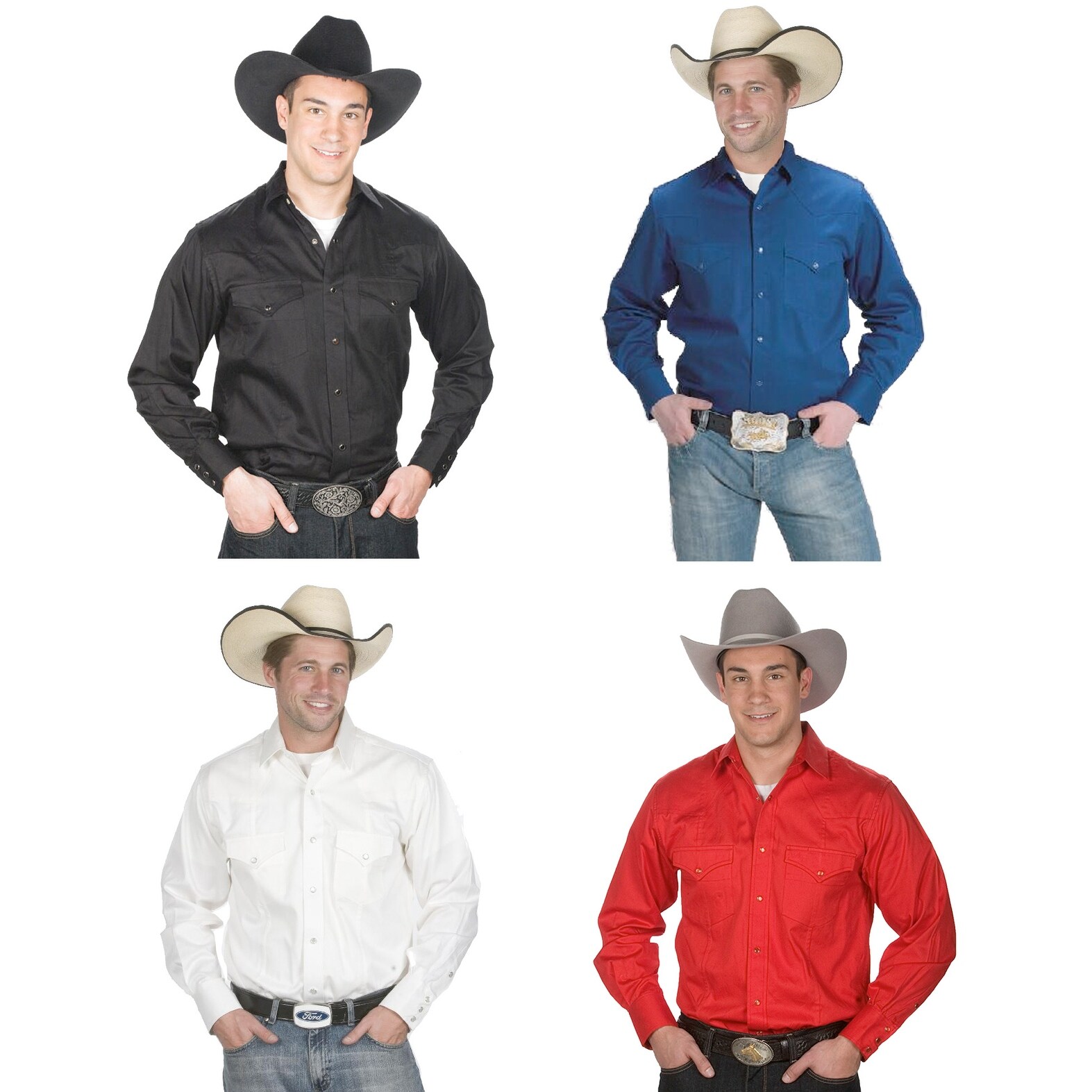 Shop Men S Button Down 100 Cotton Western Cowboy Shirt