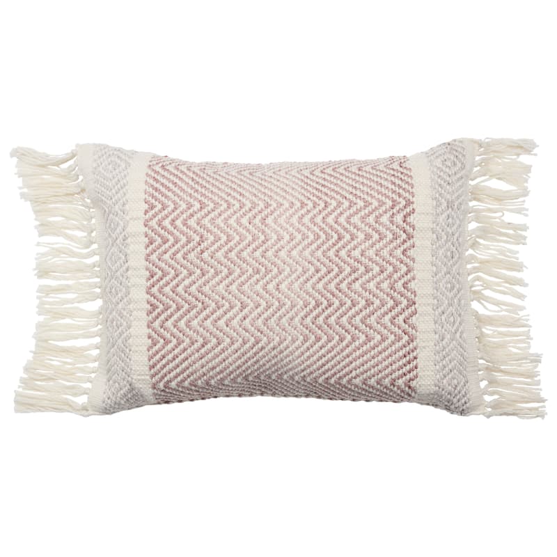Iker Indoor/ Outdoor Chevron Lumbar Pillow