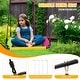 preview thumbnail 5 of 16, EROMMY Heavy-Duty A-Frame Metal Swing Set for Kids - 440lbs Capacity, Includes Saucer Swing & Belt Swing