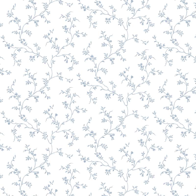 Roseville Allison'S Trail 20.5 In X 33 Ft Washable Wallpaper - Navy