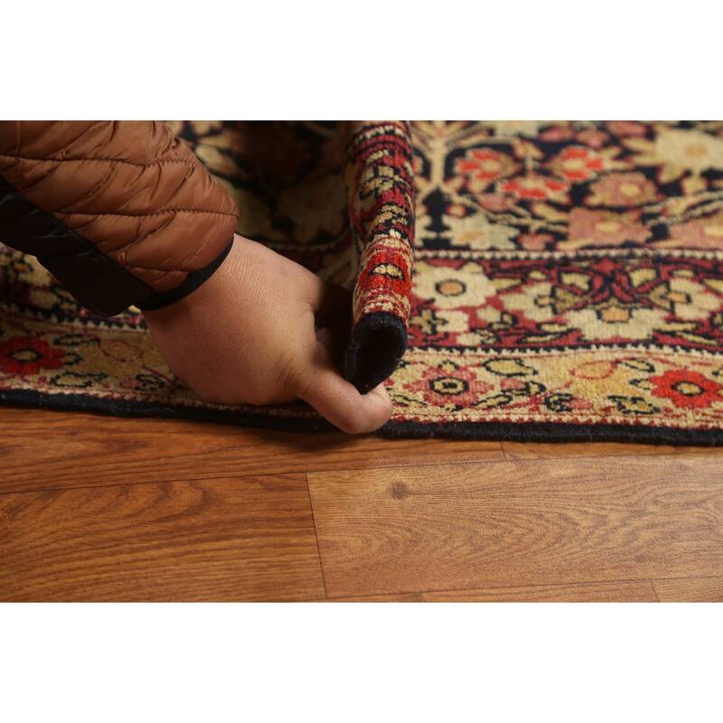 Pre-1900 Antique Kerman Lavar Persian Area Rug Handmade Wool Carpet - 9'2" x 13'5"