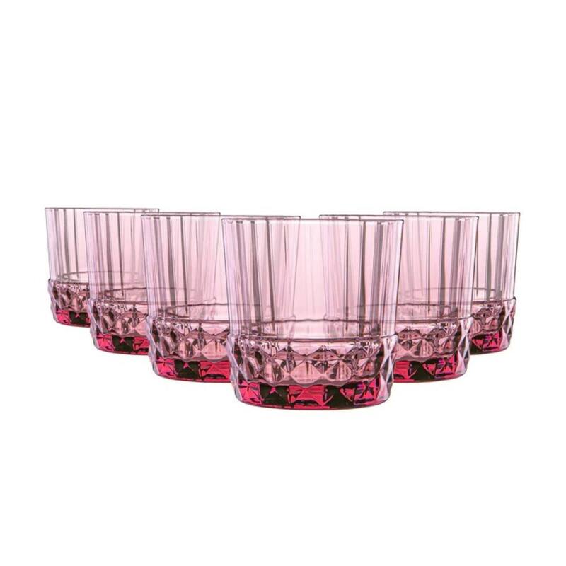 Bormioli Rocco America '20s DOF Glass - 12.5 oz. - Lilac Rose