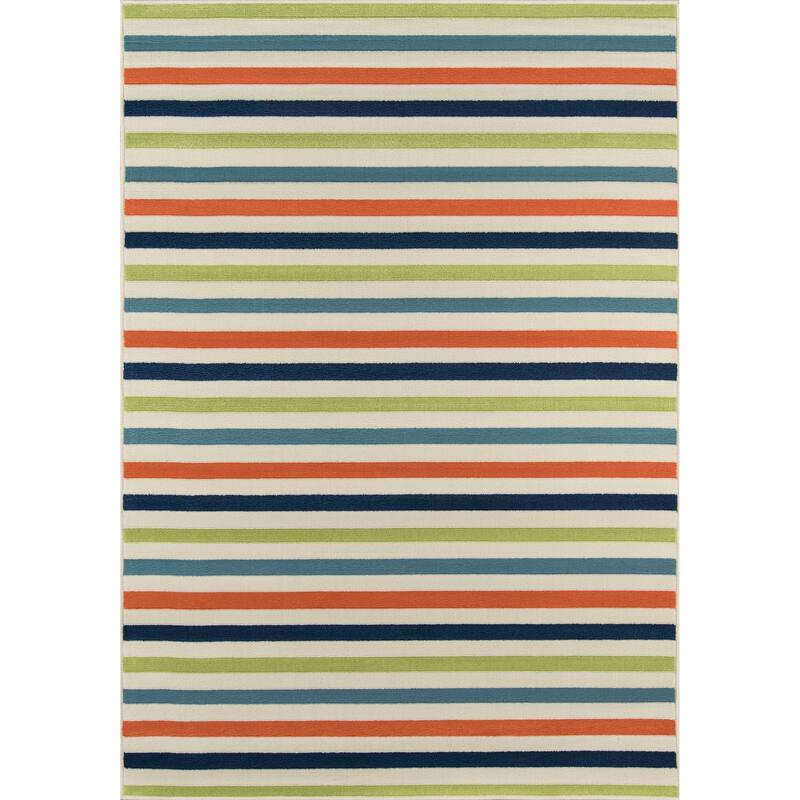 Momeni Baja Stripe Indoor Outdoor Rug - 2'3" x 4'6" - Multi