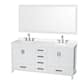 Option White, Chrome Trim, White Quartz Top