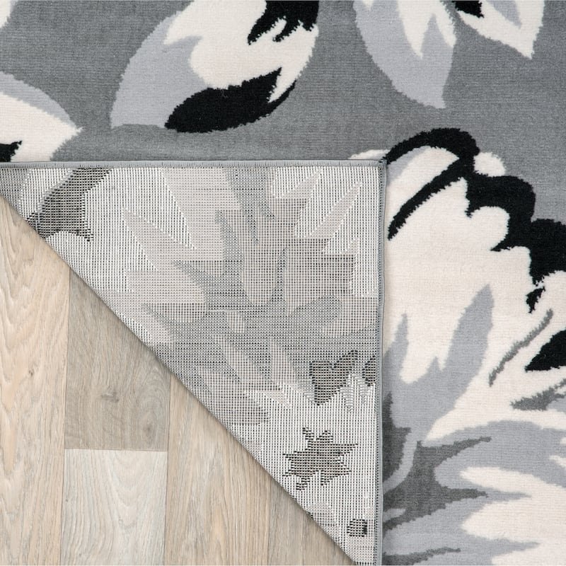 World Rug Gallery Modern Floral Design Area Rug