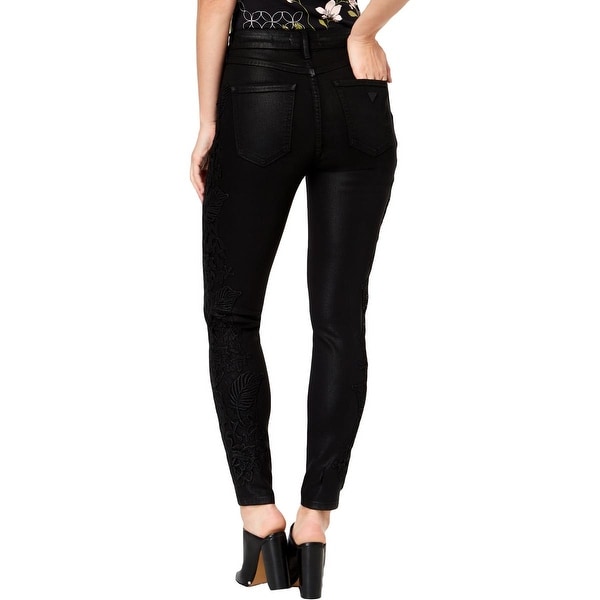 guess coated skinny jeans