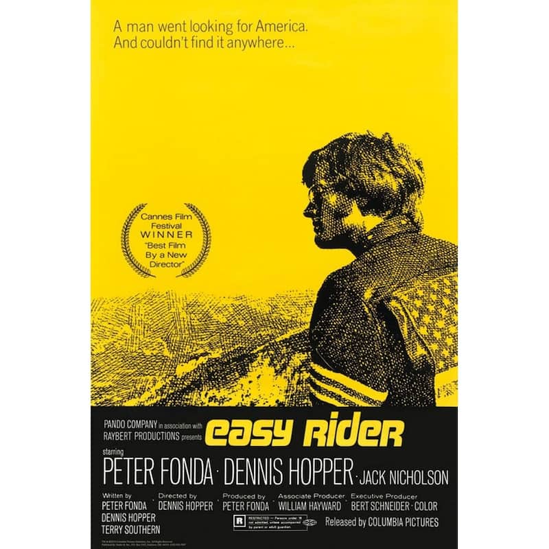 Easy Rider Art Poster - 24 x 36 Inch