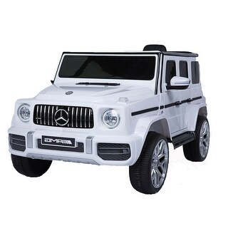 12V Mercedes-Benz G63 Kids Electric Ride-On Car with LED Lights, Suspension, Music, Safety Locks and Remote Control