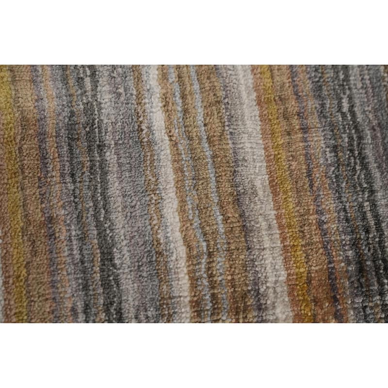 Hand Knotted Oriental 100% Wool Carpet Tribal Animal Pictorial Multi-Colored Gabbeh Area Rug - 8' 11'' X 6' 0''