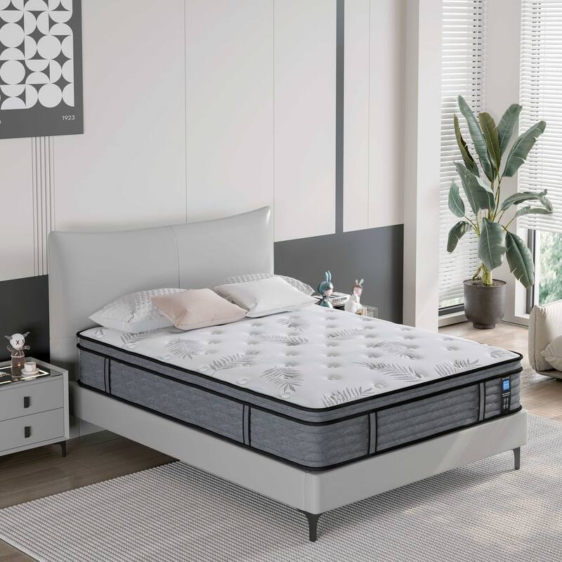 14 inch Firm Euro Top Hybrid Memory Foam Mattress
