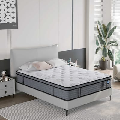 14 inch Firm Euro Top Hybrid Memory Foam Mattress
