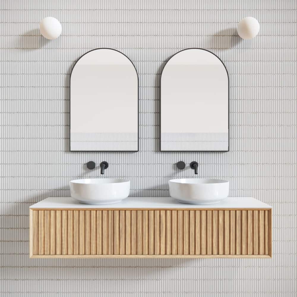 Glass Warehouse SF-ARC-20X30 Kira 20" W x 30" H Contemporary Arched