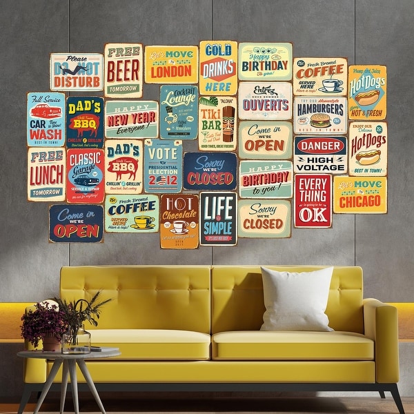 Metal signs cheap for home