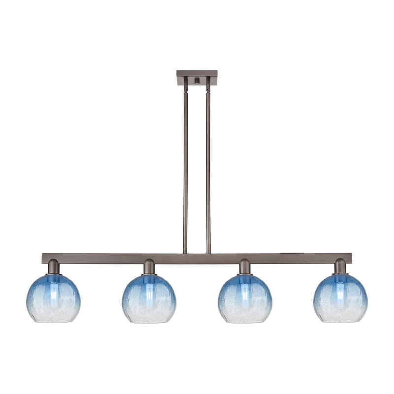 Innovations Lighting Urban Downtown - Brookhaven Globe - 4 Light 48" Stem Hung Island Light