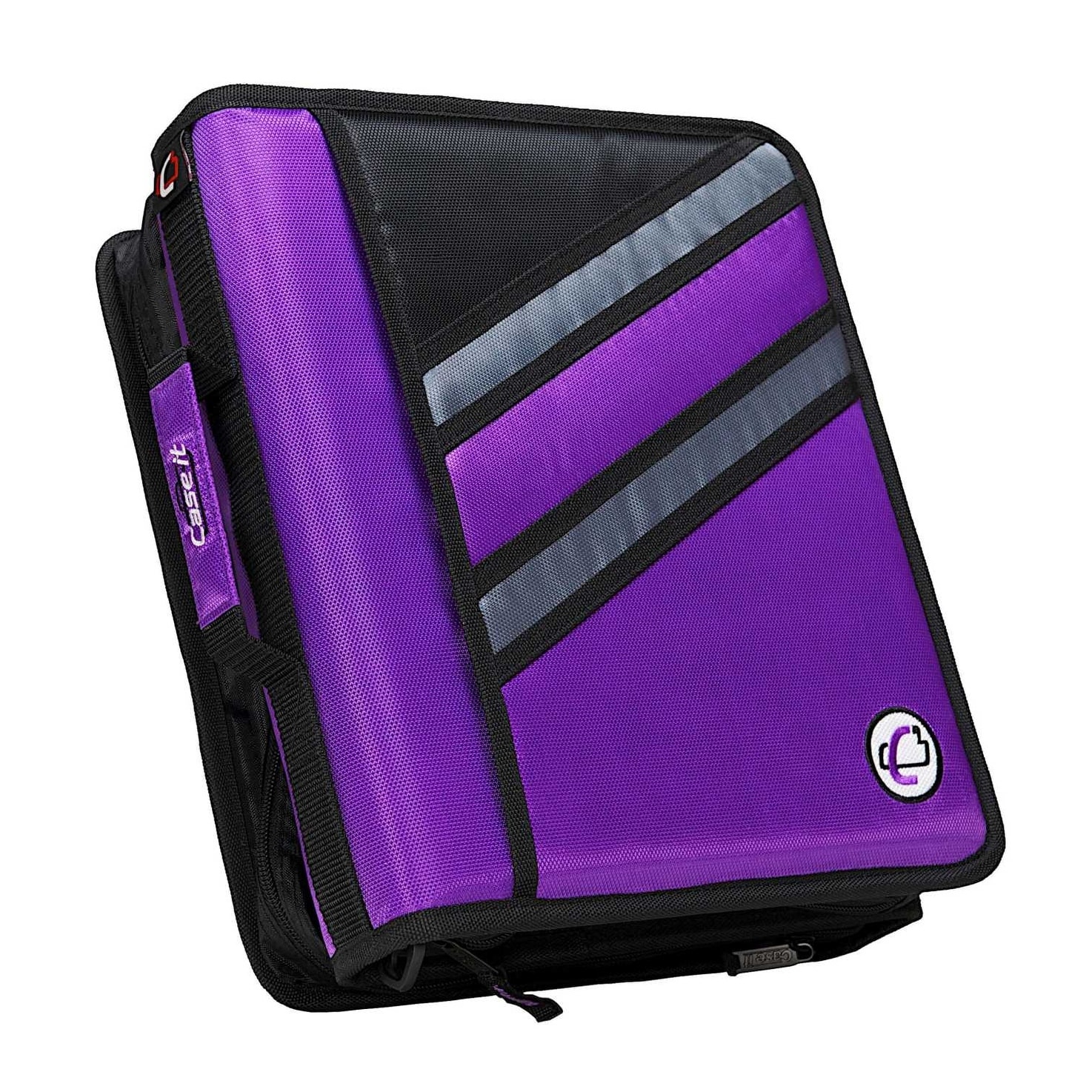 Caseundefinedit Z-Design Zippered Binder with Tab File, D-Ring, 1
