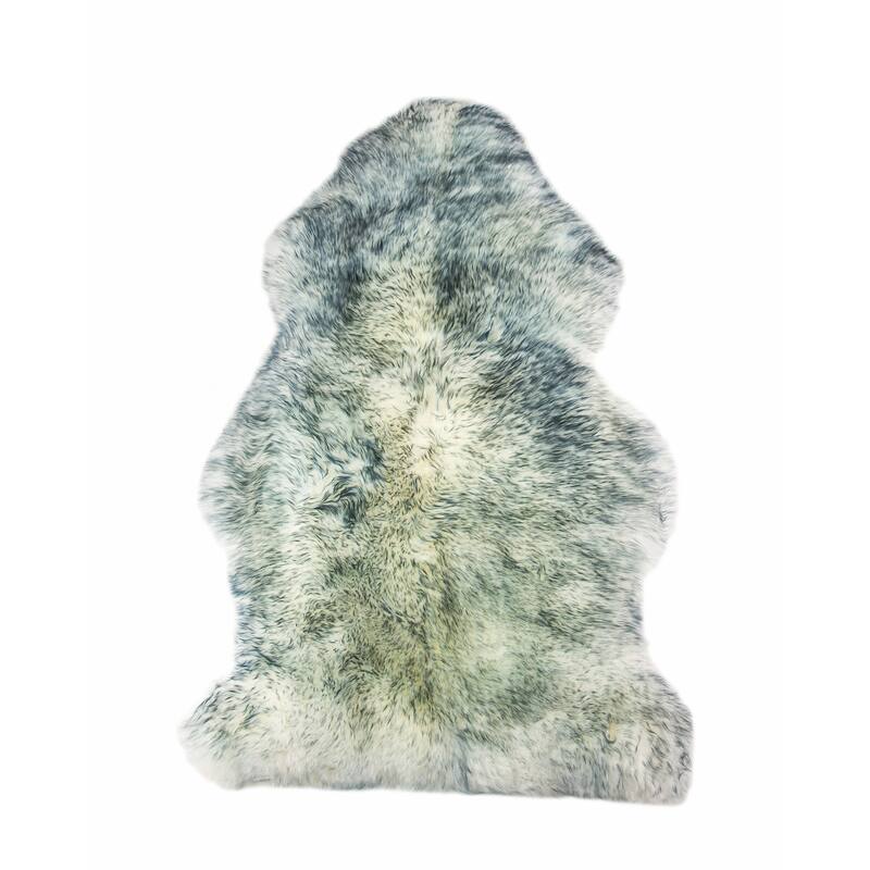 Natural Home Decor Milan Sheepskin Double Rug | 1-Piece - 2' x 3' - Grey mist
