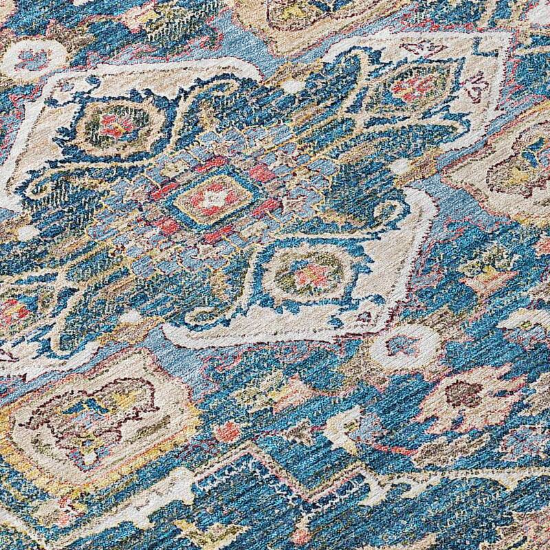 HomeRoots Oriental Traditional Rectangle Outdoor Rug