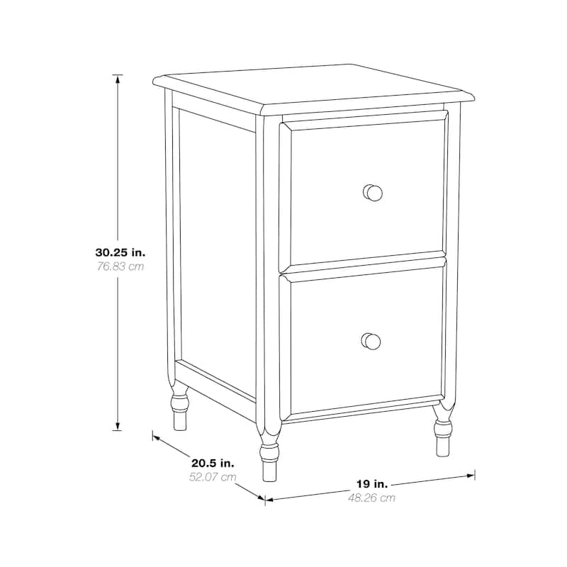 Knob Hill File Cabinet in Antique Cherry Finish