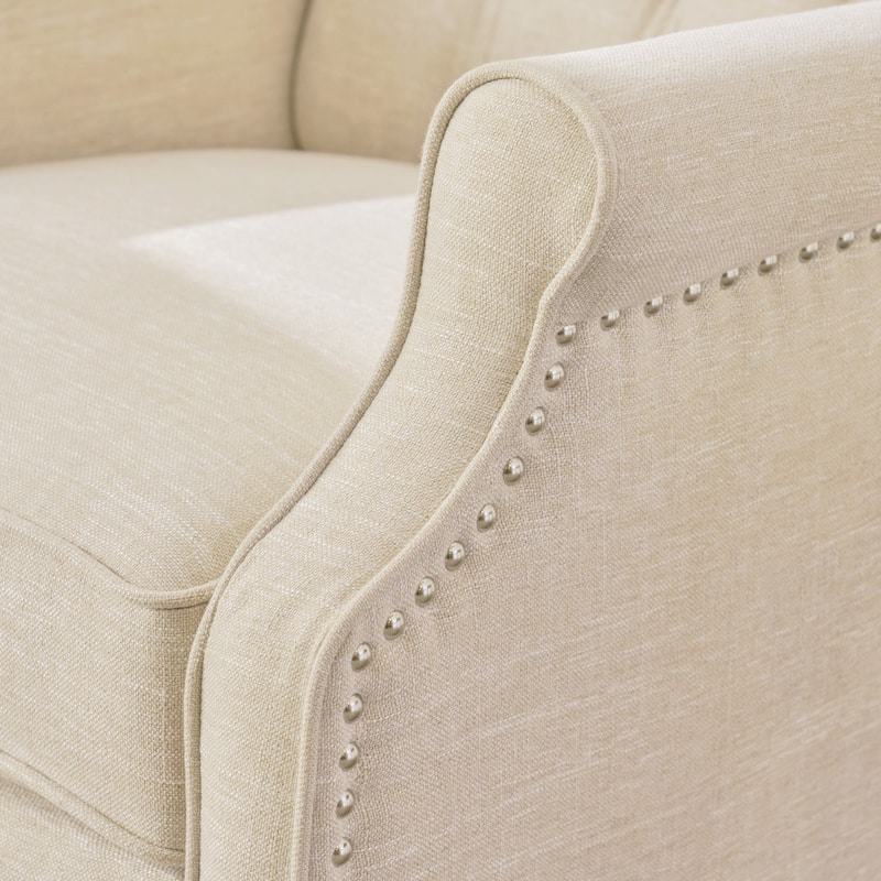 Walter Tufted Fabric Wingback Recliner Club Chair by Christopher Knight Home