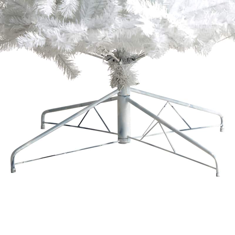 10ft. White Artificial Christmas Tree with 2200 Branches and 800 LED Lights - Towering Elegant Holiday X-Mas Tree