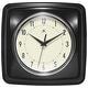 preview thumbnail 27 of 146, Infinity Instruments Retro 9.25-inch Square Wall Clock - 9.25 x 1.875 x 9.5 Black