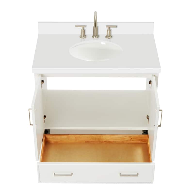 Ariel M037SWQOVO Stafford 36" Free Standing Single Basin Vanity Set