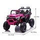 preview thumbnail 19 of 26, 24V Kids Ride-On Car with Electric UTV Remote Control, 400W Motor, 4WD, Music, USB, lights & Shock Absorbers - Electric Vehicle