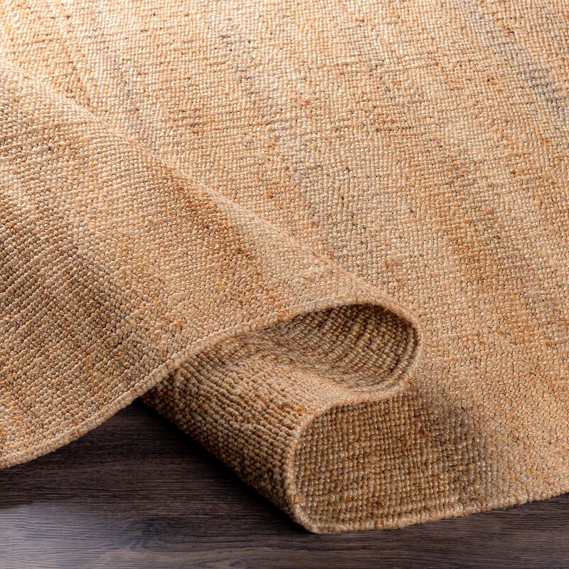 Hand-woven Andira Natural Fiber Jute Area Rug - 2'3" x 4' - 2'3" x 4'