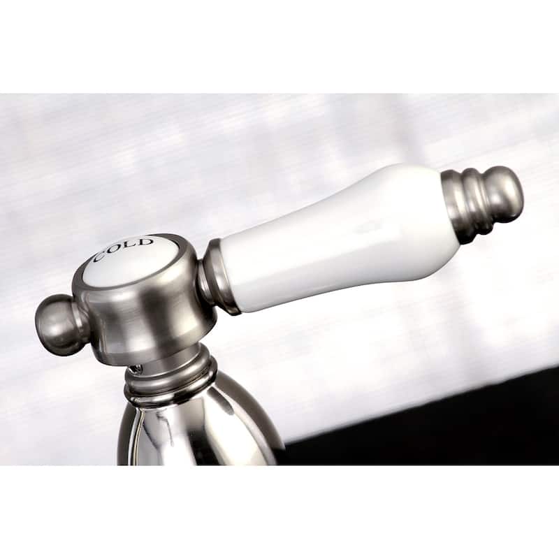 Kingston Brass Vintage Porcelain 8-inch Centerset Kitchen Faucet with Side Sprayer