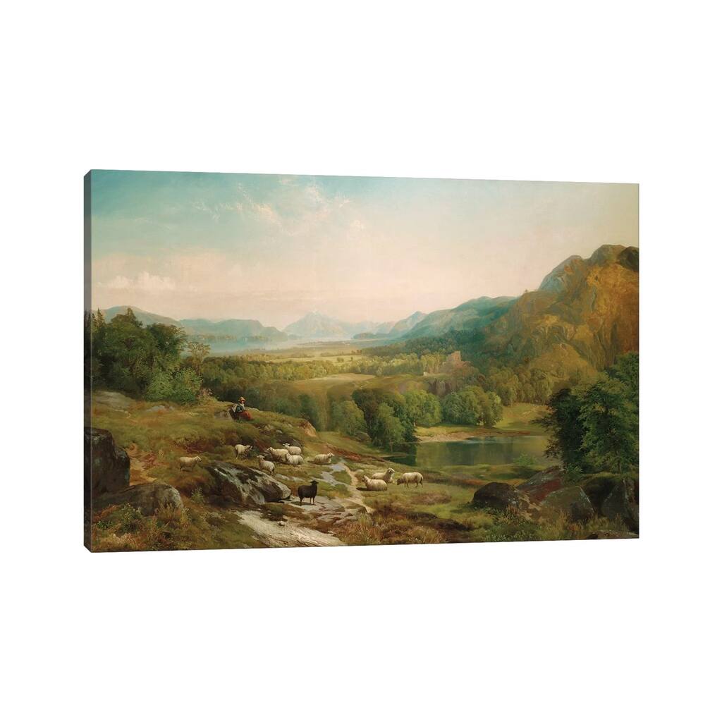 iCanvas "Minding the Flock, c.1867 " by Thomas Moran Canvas Print