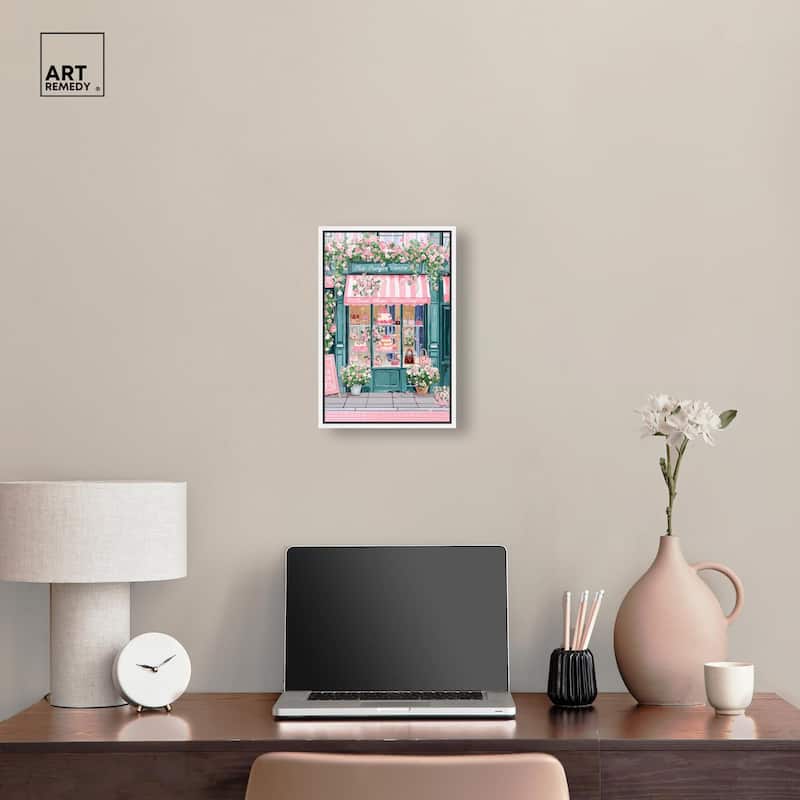 Whimsical Storefront Canvas by Art Remedy