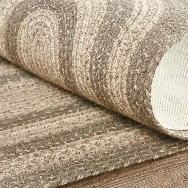 Cobblestone Jute Rug/Runner Oval w/ Pad 22x72 - 2' x 6' Runner