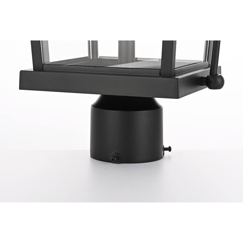 Kael Outdoor Post light in Black