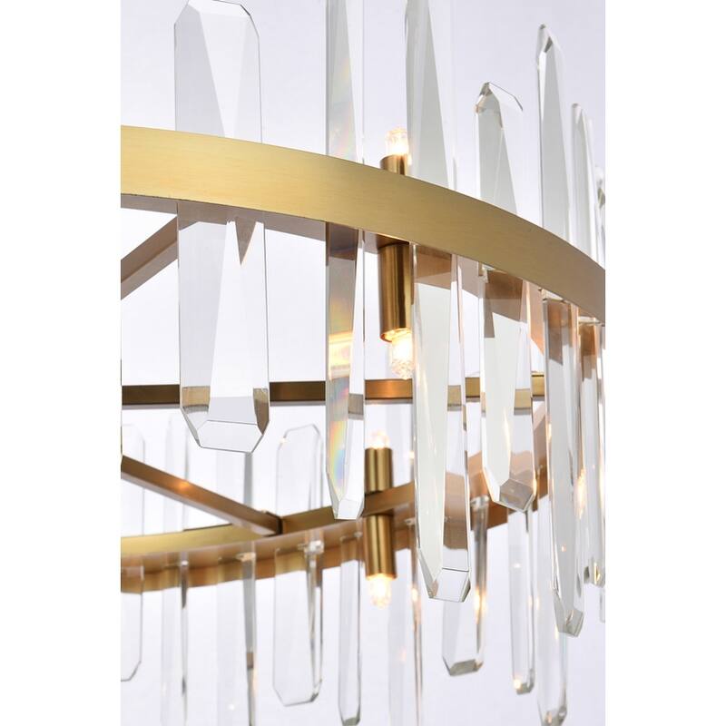 Indigo Home 32 inch crystal round chandelier