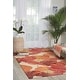 preview thumbnail 21 of 37, Nourison Fantasy Abstract Floral Area Rug 3'6" x 5'6" - Orange - Runner/Rectangle