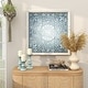 preview thumbnail 11 of 15, Blue Metal Scroll Home Wall Decor with Embossed Details