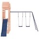 preview thumbnail 5 of 21, vidaXL Swing Set Outdoor Backyard Wooden Playground Equipment for Kids Age 3-8